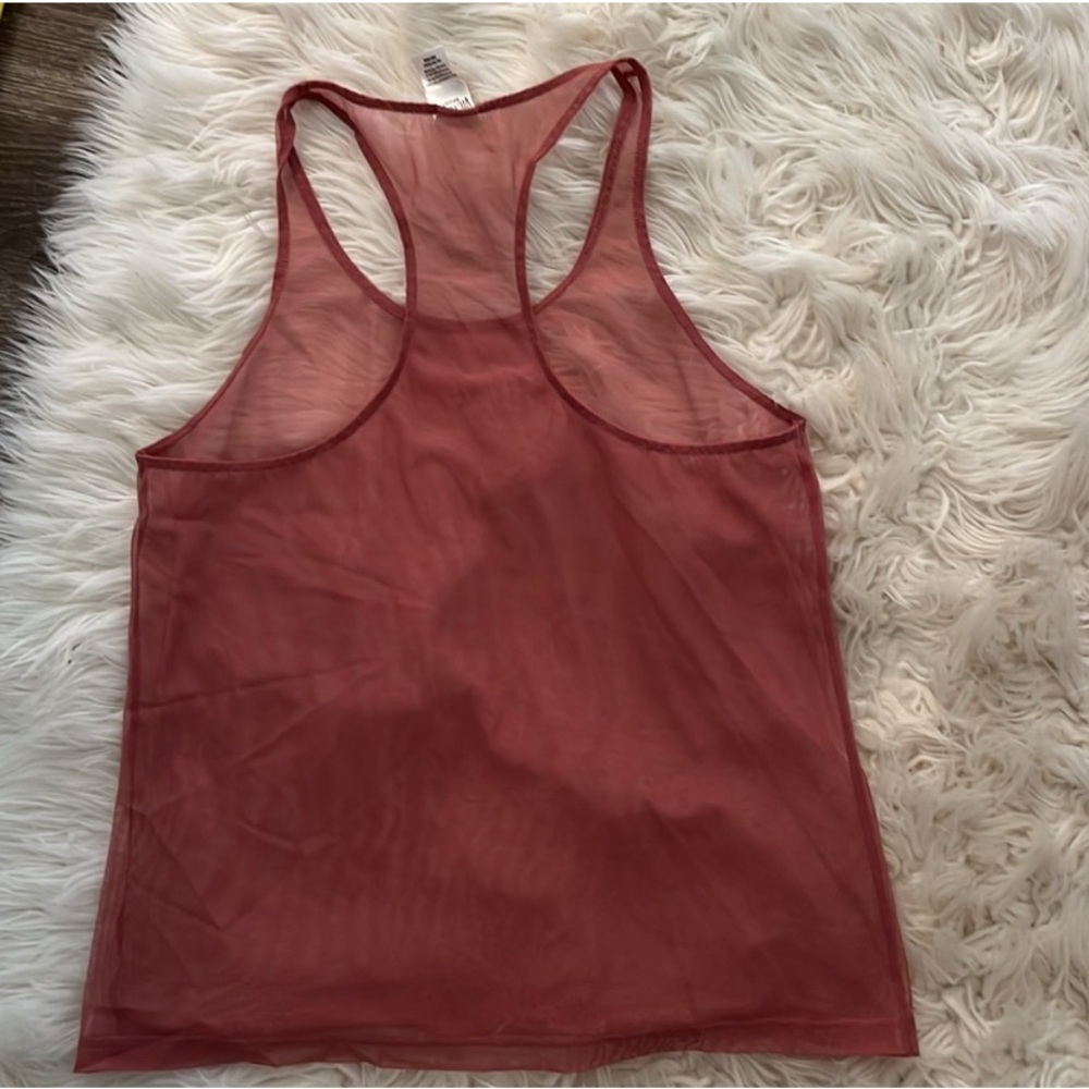 Victoria's Secret Wine Sheer Tank Top - Picture 5 of 6